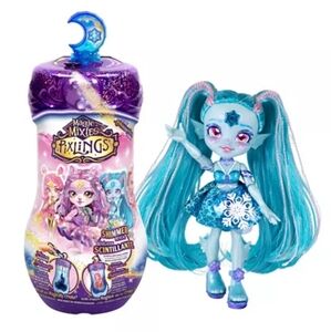 Magic Mixies Pixlings Shimmerverse Doll 6.5" Marena the Ice Mermaid Diamond